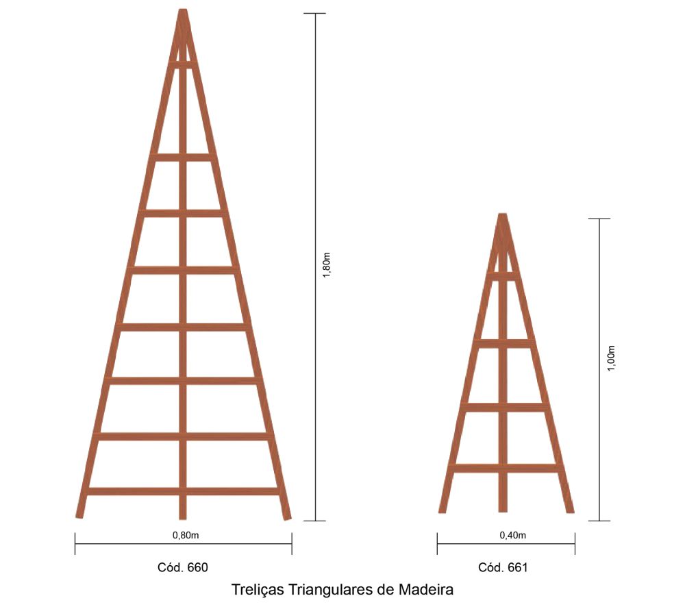 Treliça de Madeira Triangular
